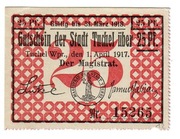 Tuchel / Tuchola - 25 FENIGÓW - 1.04.1917.