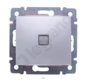 LEGRAND Valena łącznik schodowy podświetlany alum