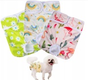 MIXIDON majtki na cieczkę dla psa 3 pary r.L