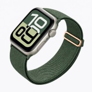 Pasek do Apple Watch 42/44/45/49 mm – zielony, pleciony, elegancki
