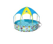 Basen z zadaszeniem Bestway Steel Pro Splash-In-Shade 244 x51 cm dla dzieci
