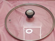duża szklana pokrywka garnka patelni TEFAL ramka metalowa 29,5cm