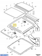 VOLVO XC60 30799675 uszczelka szyberdachu (OE)