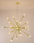 żyrandol spike westwing złoty 