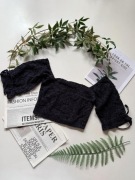 Koronkowy crop top Zara