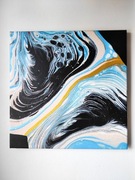 Obraz akryl abstrakcja Pouring 
