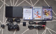 KONSOLA PLAYSTATION 2 SLIM PS2 SCPH-90004 DATE CODE 8A + GRY ZESTAW 