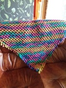 chusta zrobiona na szydełku 