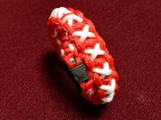 Bransoletka/bransoleta paracord survival 17 cm ręcznie robiona