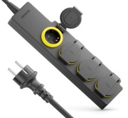 deleyCON listwa zasilająca outdoor 4 gniazda 10m IP44 do ogrodu i garażu