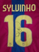 Sylvinho koszulka z oryginalnym autografem Barcelona 2007/2008