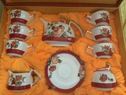 Serwis do kawy, herbaty Chiński Excellent, 17 elementów w ozdobnej walizce