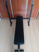 Ławka+2x stojaki+obciążenia 2x10kg/2x20kg+gryf prosty śrubowy 180cm