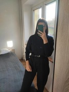 eleganckie spodnie z wysokim stanem Awanti M wiskoza