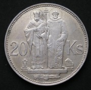 Słowacja 20 koron 1941 - Cyryl i Metody - srebro