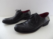 Półbuty botki skórzane damskie czarne r. 38