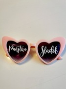 Okulary ślubne z napisem