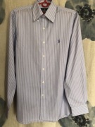 RALPH LAUREN KOSZULA W LILIOWO-BIAŁE PASKI  R . 40-41/ S/M    