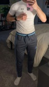 Spodnie dresowe Adidas Climacool granatowe rozmiar S slim z zamkami