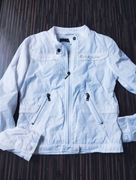 Calvin Klein Jeans biała kurtka parka przejściowa