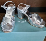 Srebrne sandały Minelli, rozmiar 36