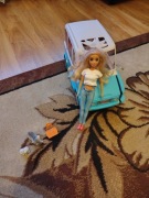 Kamper barbi z pieskami i trylorka