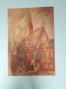 Obraz olejny Wrocław Ratusz Rynek 