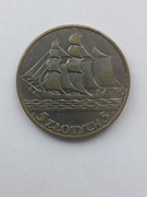 5zł 1936r. Żaglowiec