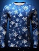 Koszulka męska świąteczna z długim rękawem