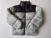 Czarno zielona zimowa kurtka puchowa Pull & Bear rozm. M