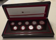 zestaw srebrnych monet na 100 lecie polskiego złotego, 2019, stan menniczy