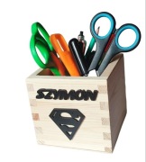 Pudełko na kredki, imię prezent na DZIEŃ CHŁOPAKA, wzory 