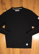 Sweter Le Baiser. M czarny bawełniany okrągły dekolt 