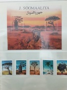 Somalia 1994  Mi 532 + blok 34 lew drzewa komplet  idealna pozycja 