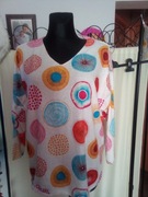 Sweter milutki kolorowe koła wzory wyprzedaż 