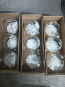 Szklane bombki choinkowe 8 cm 