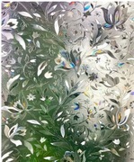 Folia na szybę wzór tulipana elektrostatyczna 90 x 381