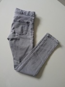 Gap młodzieżowe spodnie jeans szare r 140