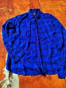 Nowa niebieska chabrowa koszula w kratkę Banana Republic XS 34 