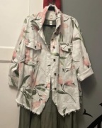 Katana kurtka koszulowa nowa bez metki włoska rosa99 plus size over size