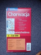 Chorwacja. Mapa samochodowa. 