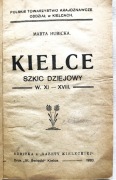 KIELCE  SZKIC  DZIEJOWY -    MARTA  HUBICKA   WYDANIE  1920