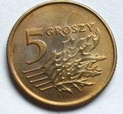 5  groszy  1992  III R.P.