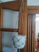 Kwietnik sznurkowy boho, na doniczkę 16 cm