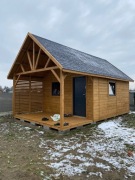 Domek letniskowy z antresolą i tarasem 