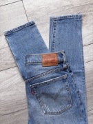 Levi's 501 CT W25 L28 Jeansy Spodnie Damskie Washed Mom Fit Tapered
