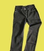 Spodnie TRUE RELIGION -- denim -- czarne (zielone szwy) -- 32/34