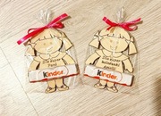 Dziewczynka+ Kinder,magnes,prezent na dzień kobiet, dzień dziewczynki 