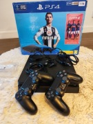 Konsola PS4 slim niski soft 7,55 + 2 pady