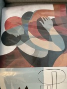 Plakat kot, pocałunek i grafika A3 3 szt